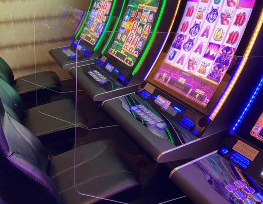 casino, gaming, slot base, plexi dividers